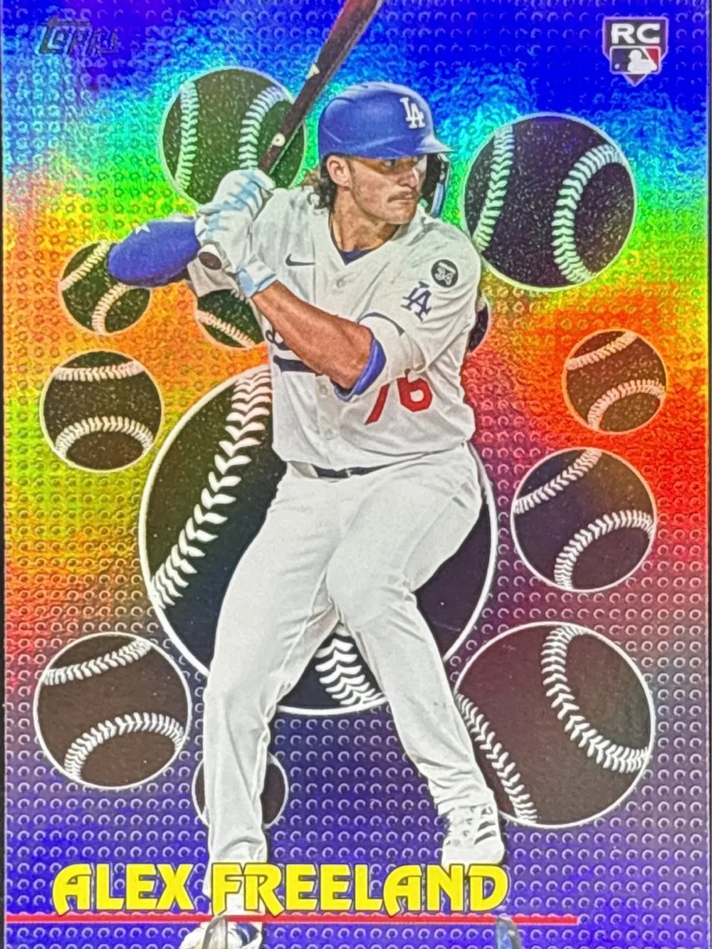 Topps Alex Freeland Holo Rookie Baseball Card - Titans of the Game